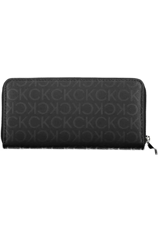 Black Polyester Men Wallet