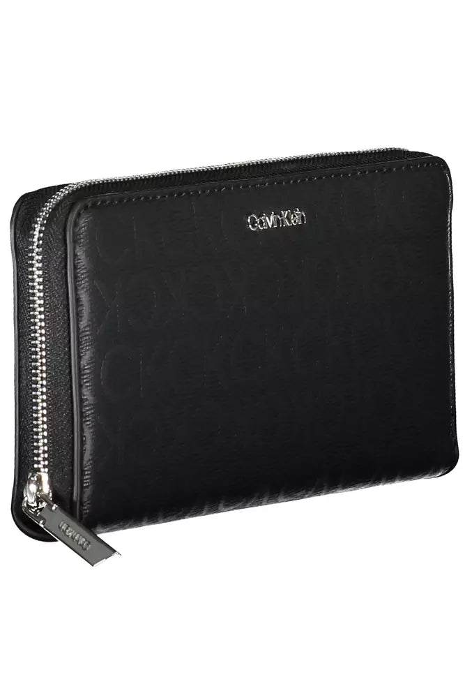 Black Polyester Men Wallet