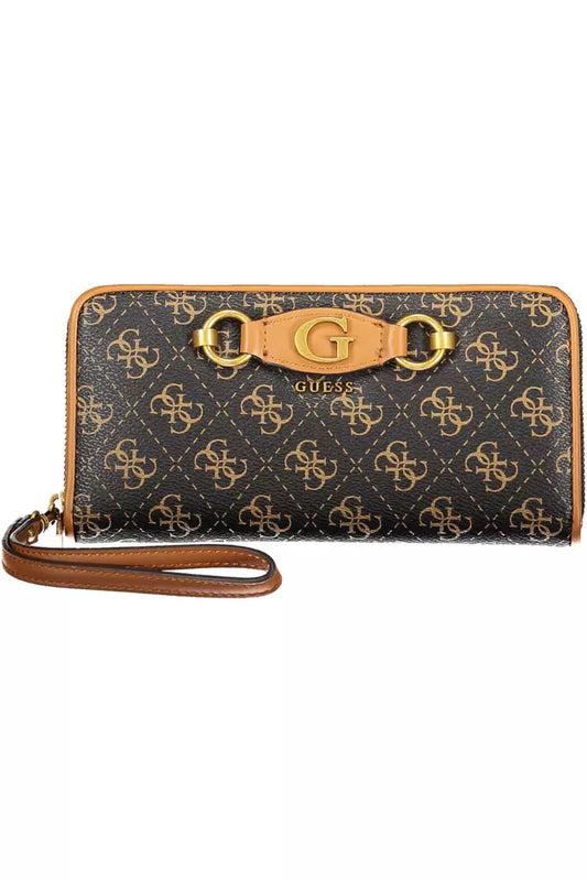 Brown Polyethylene Women Wallet