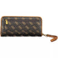 Brown Polyethylene Women Wallet