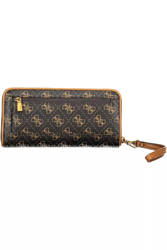 Brown Polyethylene Women Wallet