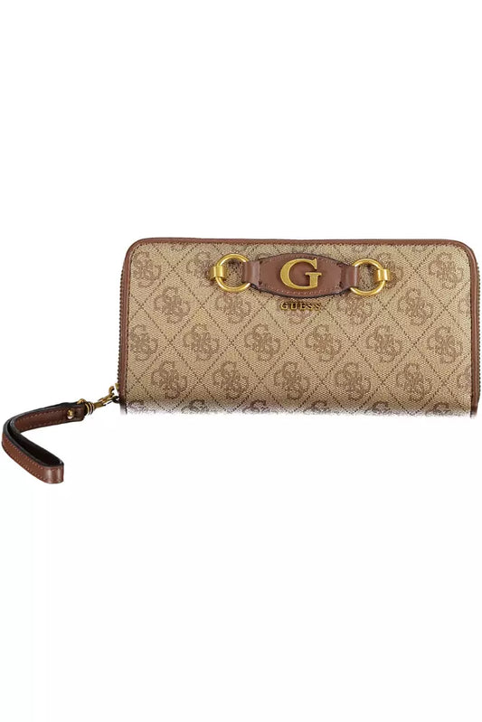 Beige Polyethylene Men Wallet