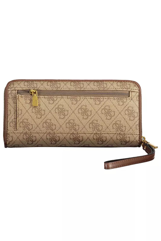 Beige Polyethylene Men Wallet