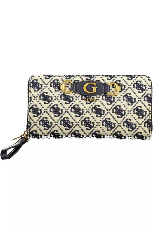 Blue Polyester Men Wallet