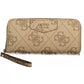 Beige Polyethylene Women Wallet