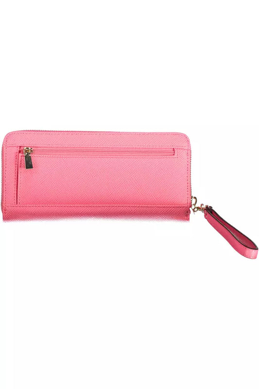 Pink Polyethylene Men Wallet