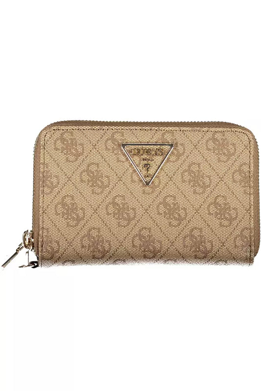 Beige Polyethylene Men Wallet