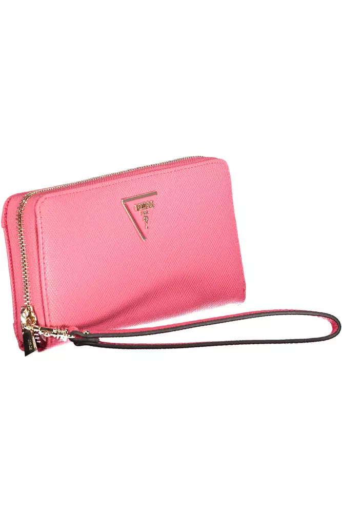 Pink Polyethylene Men Wallet