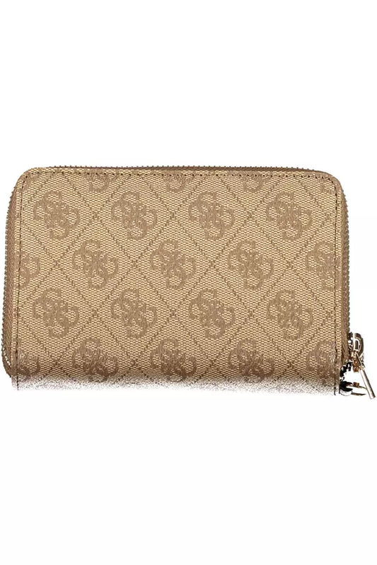 Beige Polyethylene Men Wallet