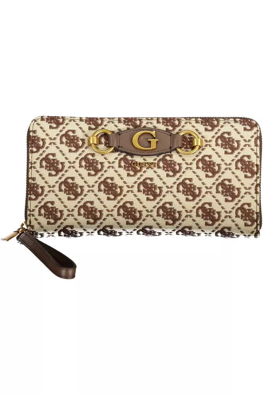 Brown Polyester Men Wallet