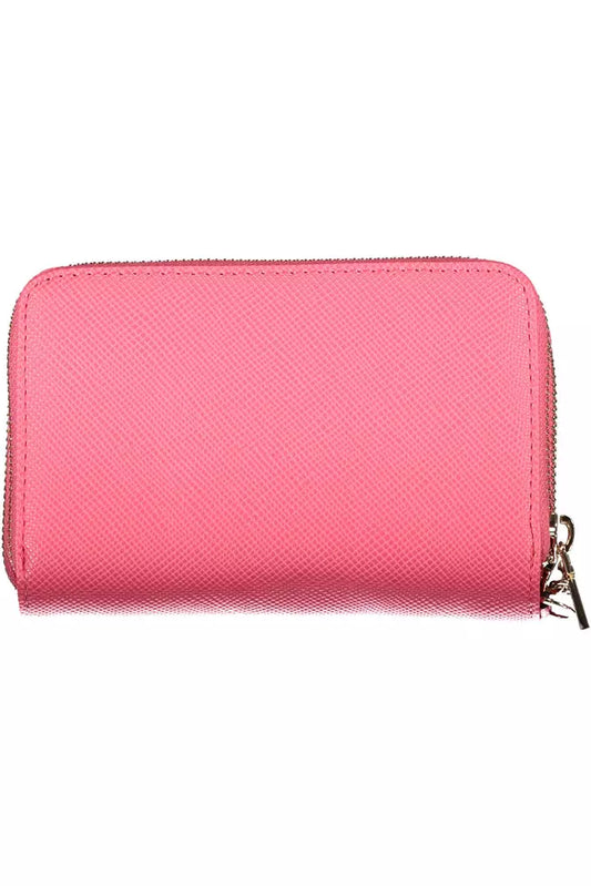 Pink Polyethylene Women Wallet