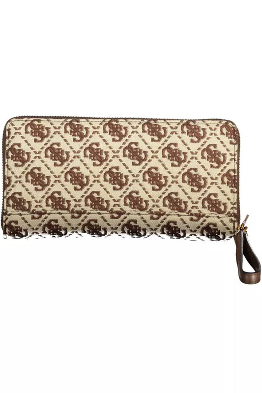 Brown Polyester Men Wallet
