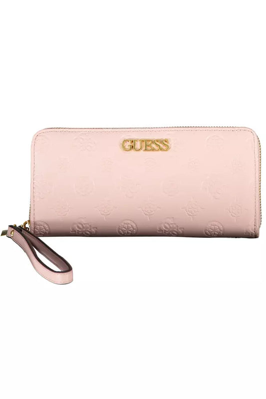 Pink Polyethylene Women Wallet