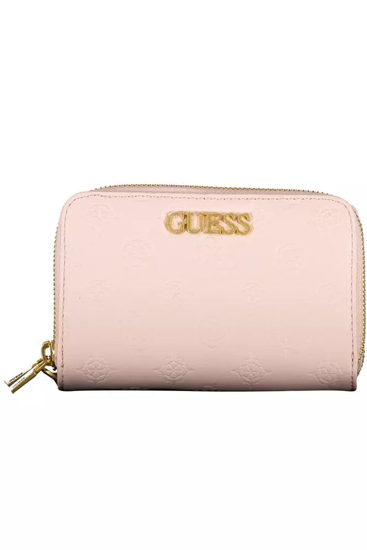 Pink Polyethylene Women Wallet