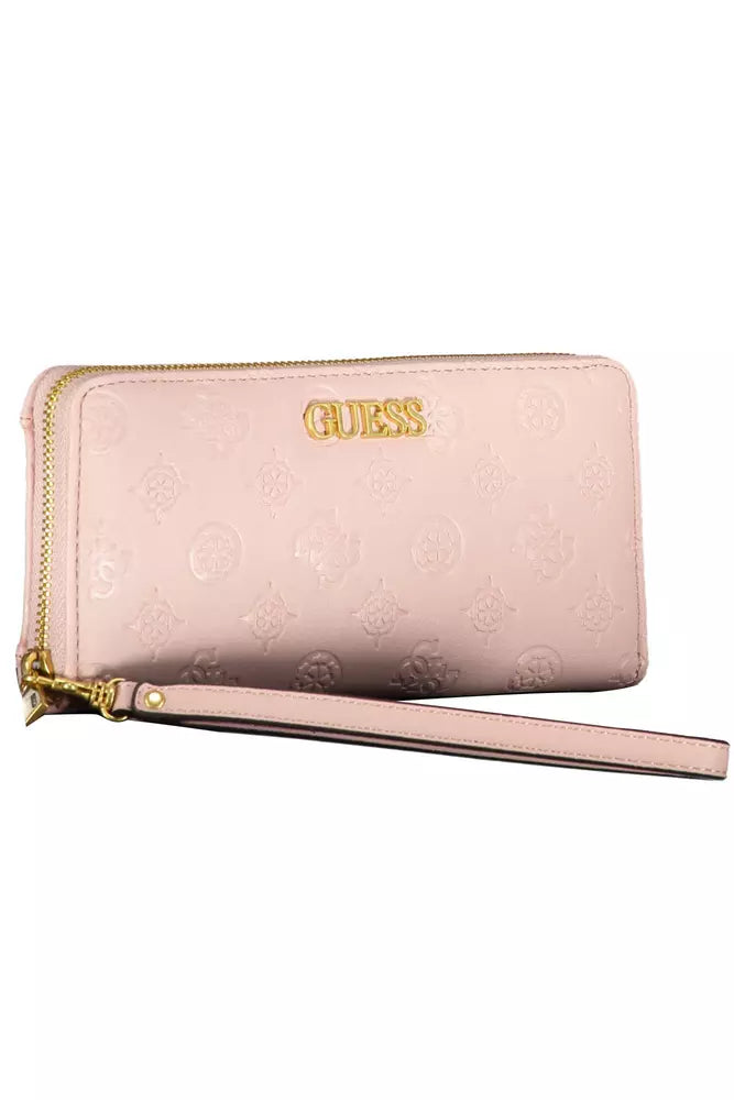Pink Polyethylene Women Wallet