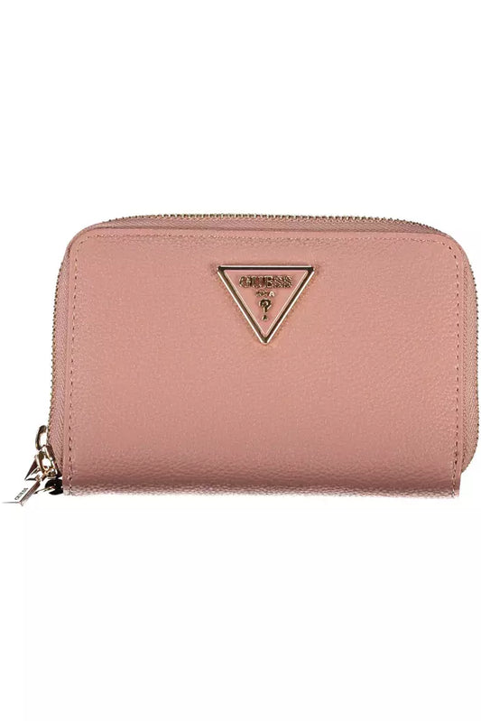 Pink Polyethylene Women Wallet