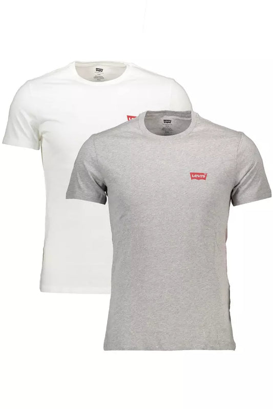 White Cotton Men T-Shirt