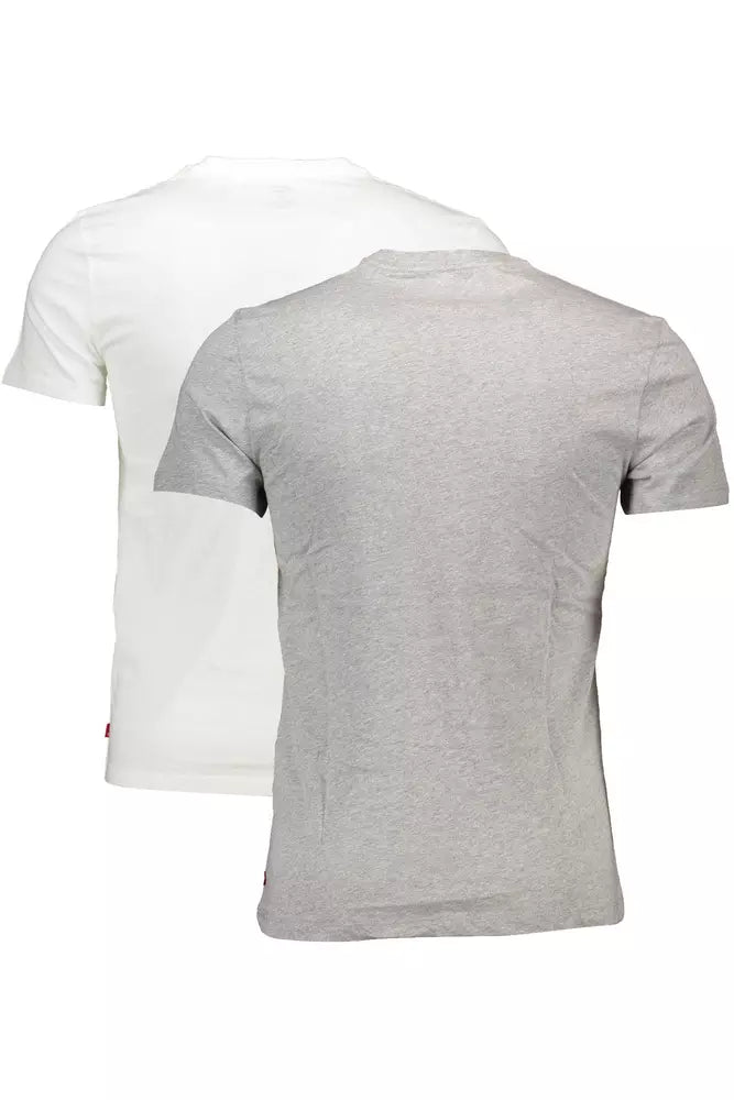 White Cotton Men T-Shirt