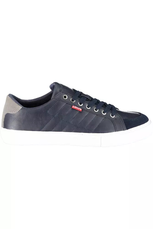 Blue Polyethylene Men Sneaker