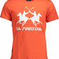 Orange Cotton Men T-Shirt