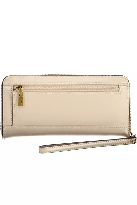 Beige Polyethylene Men Wallet