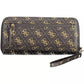 Brown Polyethylene Women Wallet