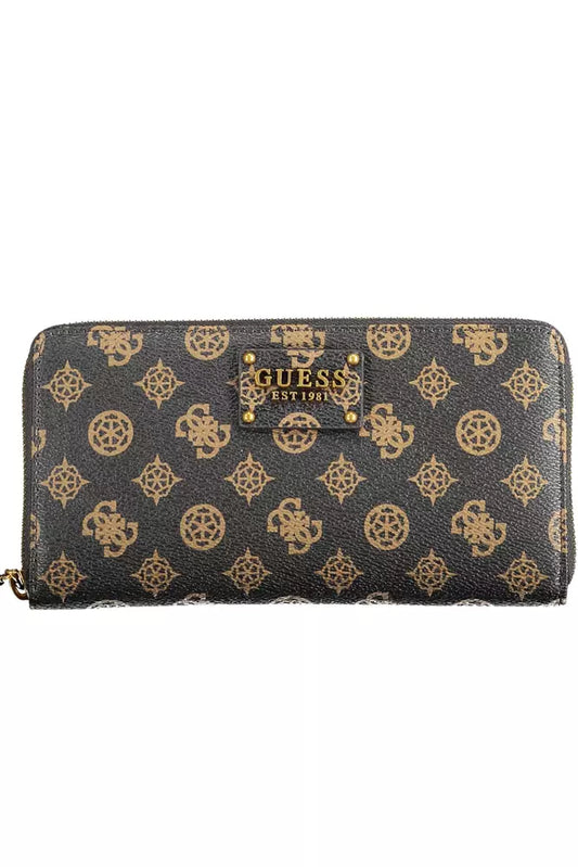 Brown Polyethylene Women Wallet