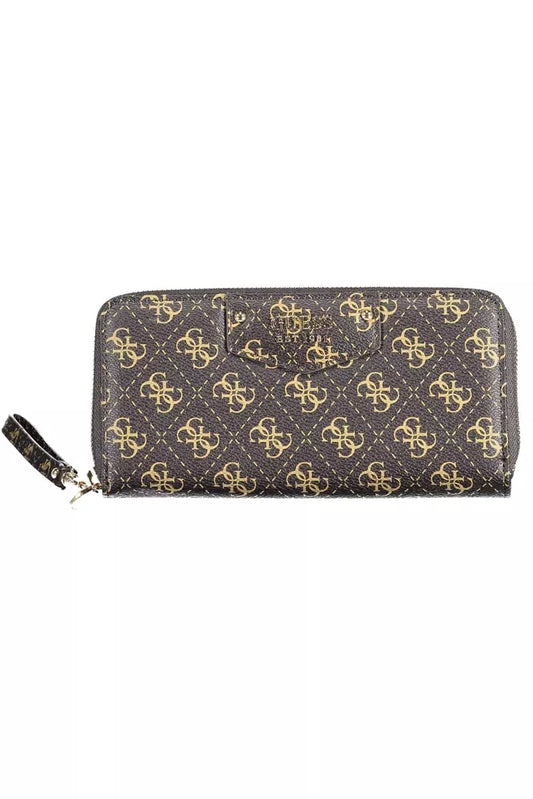 Brown Polyethylene Women Wallet