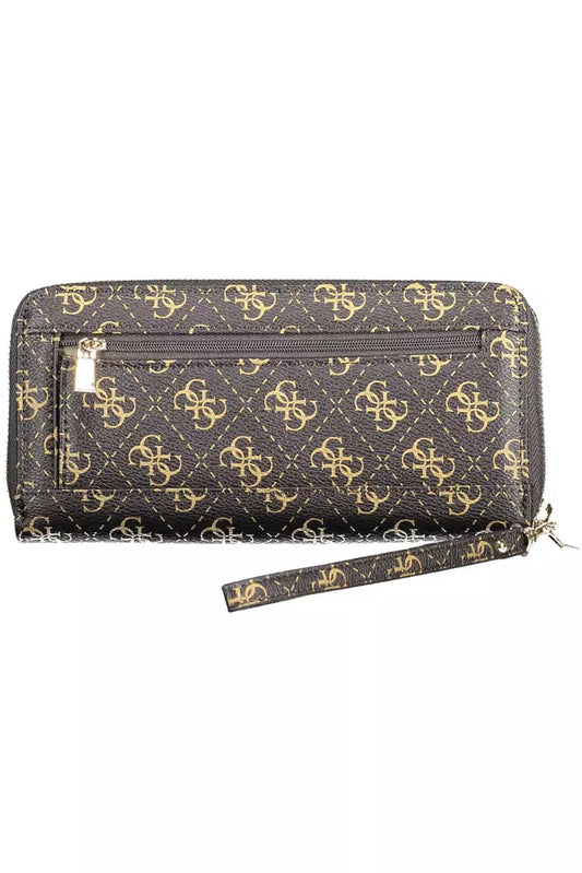 Brown Polyethylene Women Wallet