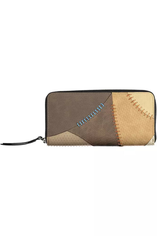Beige Polyethylene Men Wallet