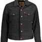 Black Cotton Men Jacket