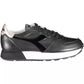Black Leather Women Sneaker