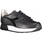 Black Leather Women Sneaker