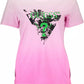 Pink Cotton Women T-Shirt
