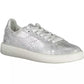 Silver Leather Women Sneaker