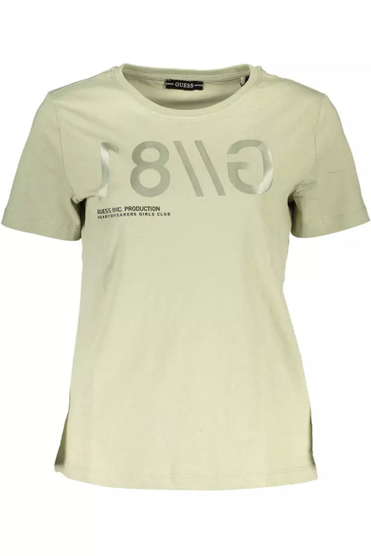 Green Cotton Women TShirt