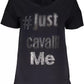 Black Modal Women Top