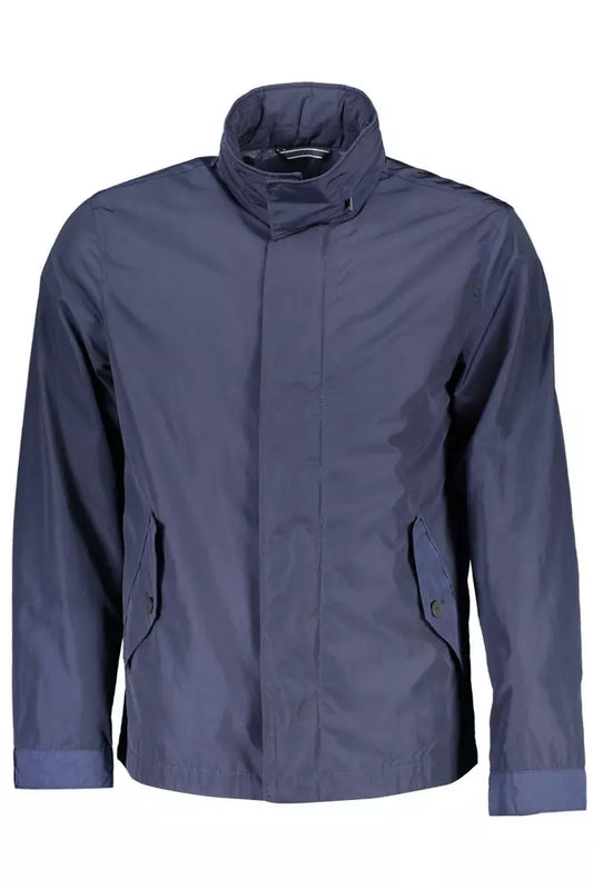 Blue Polyester Mens Jacket