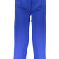 Blue Polyester Women Trouser