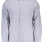 Blue Cotton Men Shirt