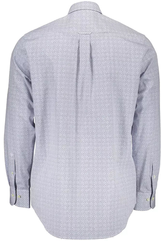 Blue Cotton Men Shirt