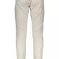 Beige Cotton Men Chino