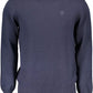 Blue Cotton Men Sweater