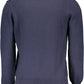 Blue Cotton Men Sweater