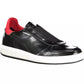 Black Leather Men Sneaker