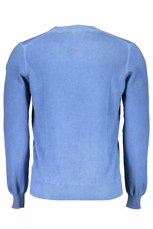 Blue Cotton Men Shirt