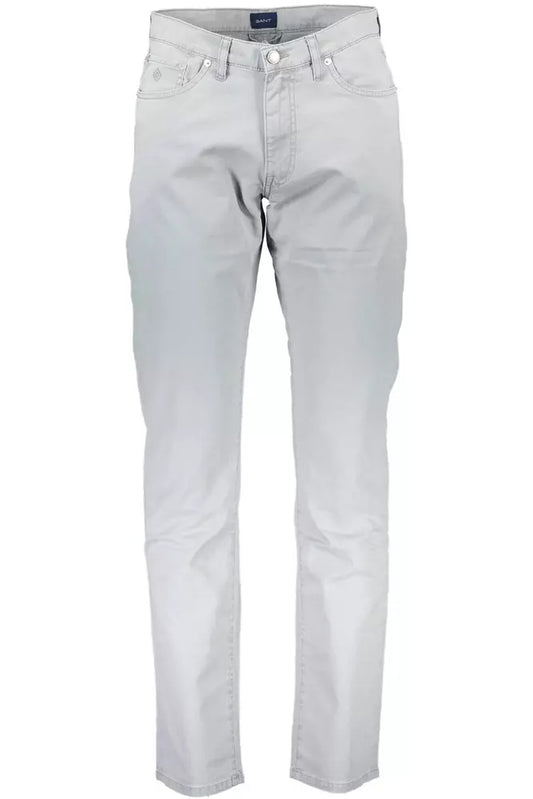 Gray Cotton Mens Pants