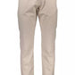 Beige Cotton Men Pants