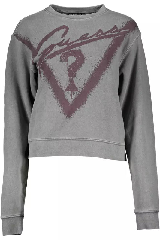 Gray Cotton Women Sweater