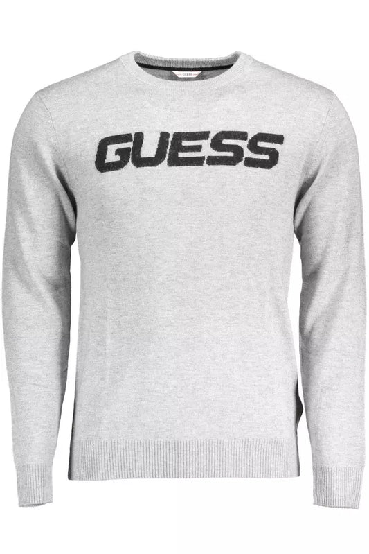 Gray Polyamide Men Sweater